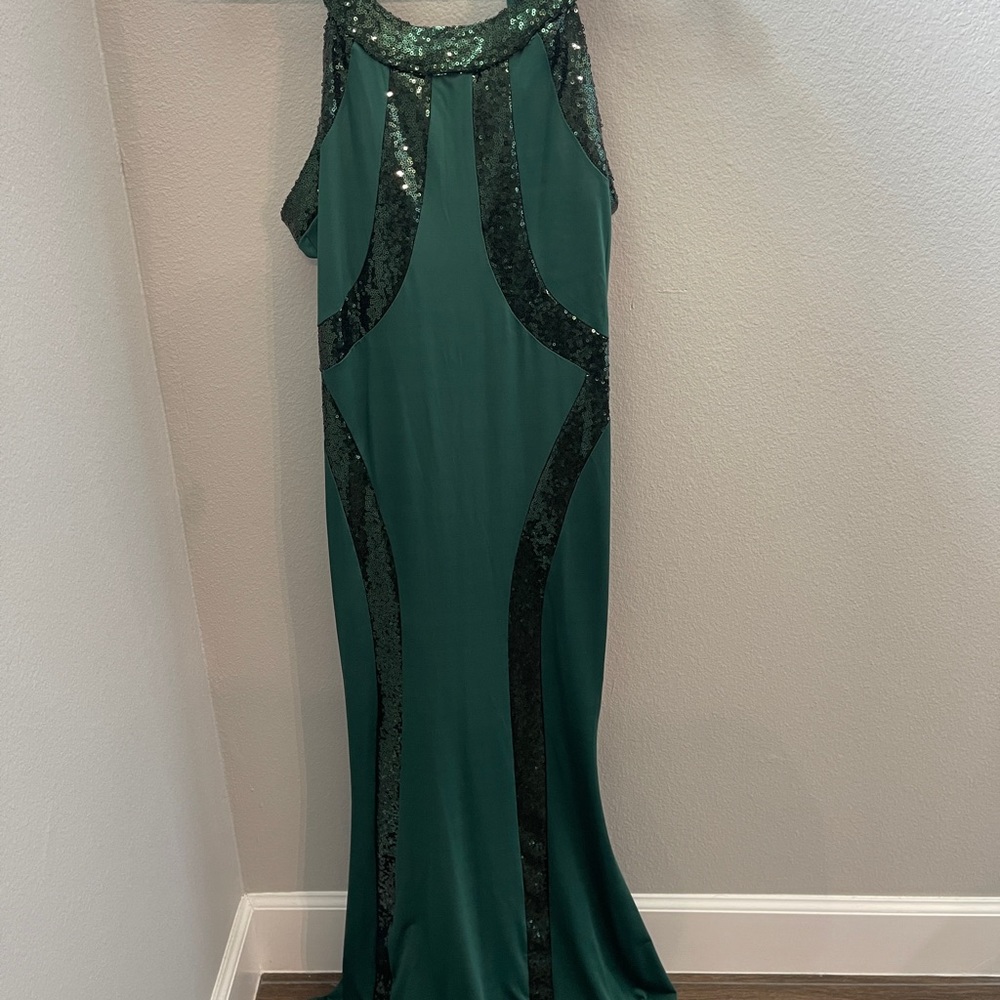 Long Dark Green Night Dress